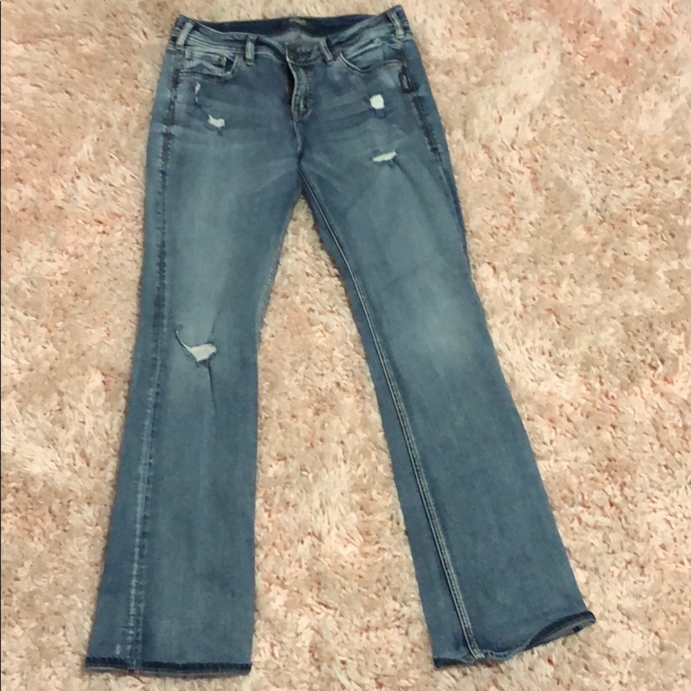 Silver jeans
